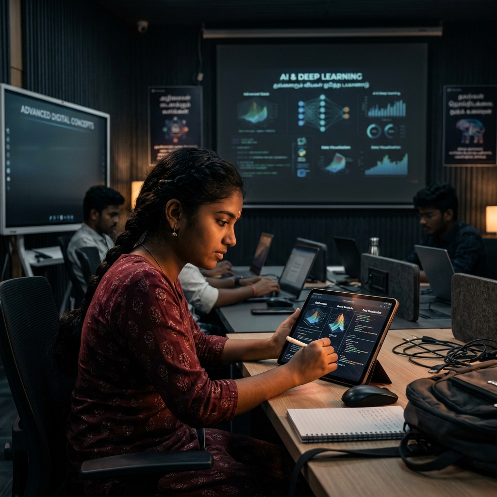 Indian student coding